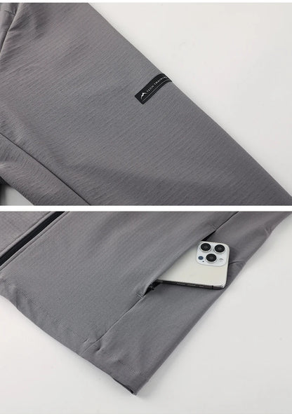 Men Outdoor Sports Casual Jacket Jacket Stand-Up Collar Zip Running Fitness Windproof Camping Hiking Riding Training Tops