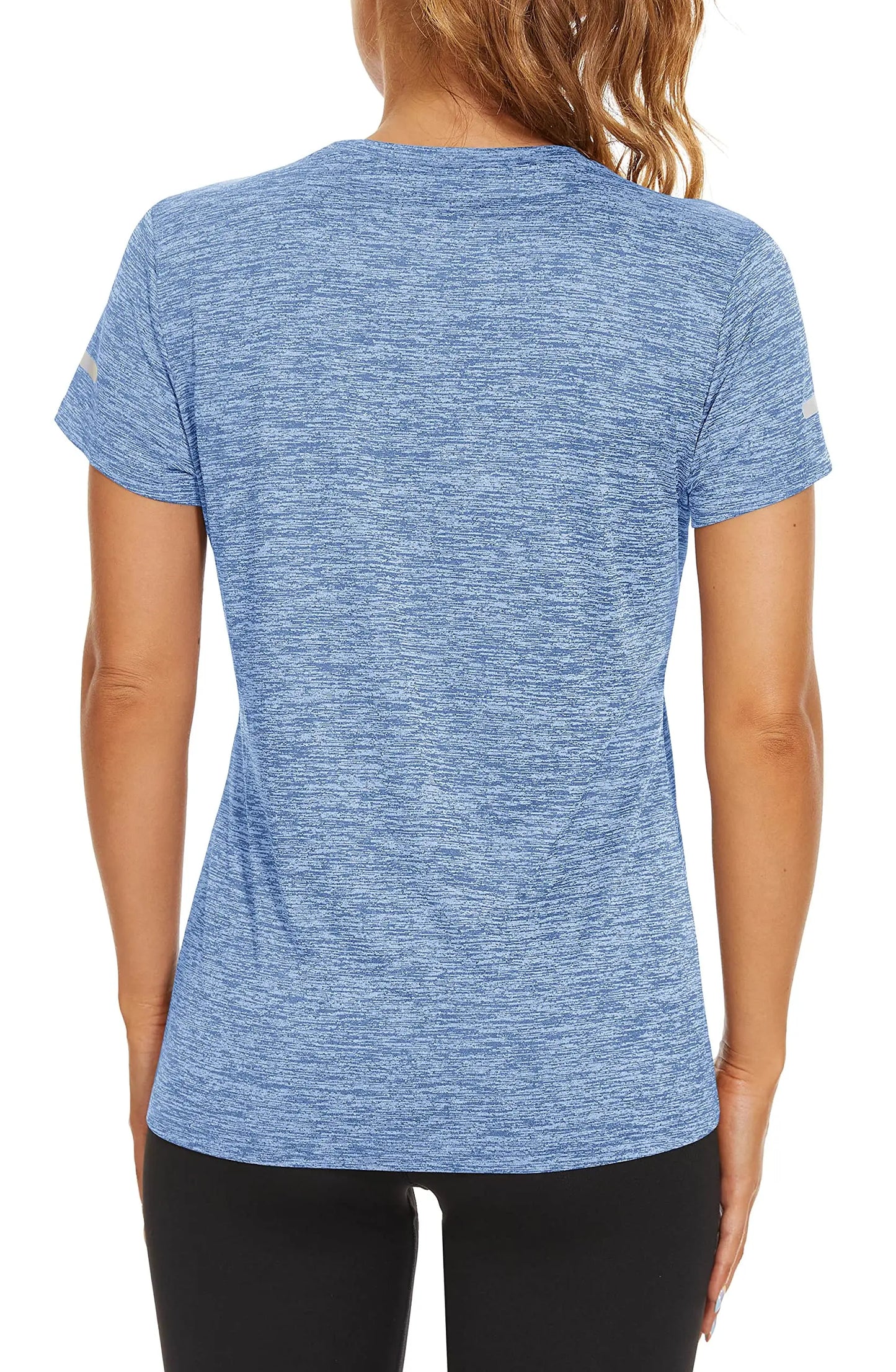 TACVASEN Elastic Moisture Wicking Summer T-shirts Women's Casual T-shirts Crew Neck Workout Running Shirts Sports Tee Gym Tops