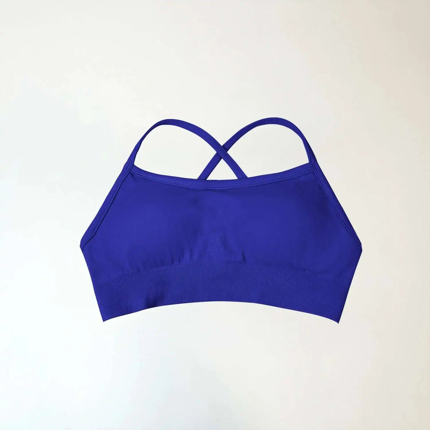 NCLAGEN Sports Bra Backless Fitness Underwear Back Cross Push-up Gym Crop Top Women Training Clothes Running Seamless Bras