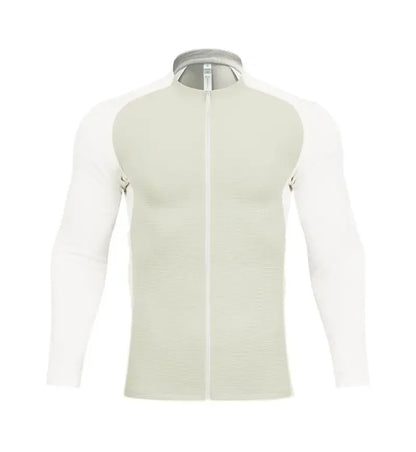 2024 New Men Sportswear Fitness Top Gym Jacket Quick-drying Breathable Slim Long-sleeved T-shirt Running Training Clothes Autumn