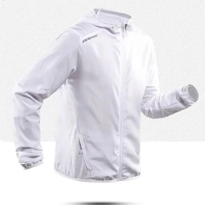 2025 Running Jacket Spring Reflective Gym Hooded Men Coat Jogging Gradient Color Sportswear Breathable Male Jackets Women