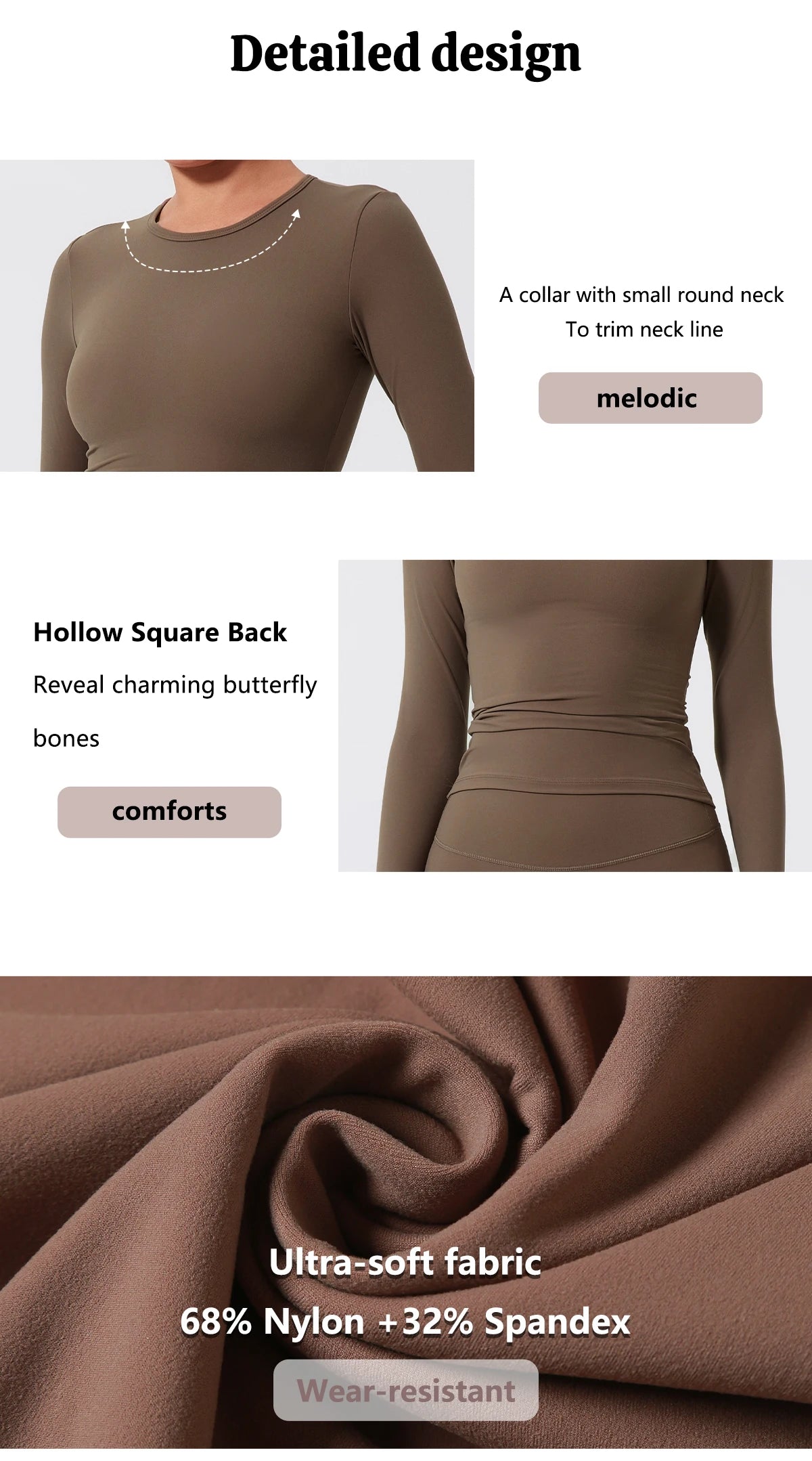 Ctenkevet Sports Long Sleeved Shirts Women Casual Outdoor Top Gym Fitness Wear T-shirt  Yoga Shirt Push Up Workout Clothes Women