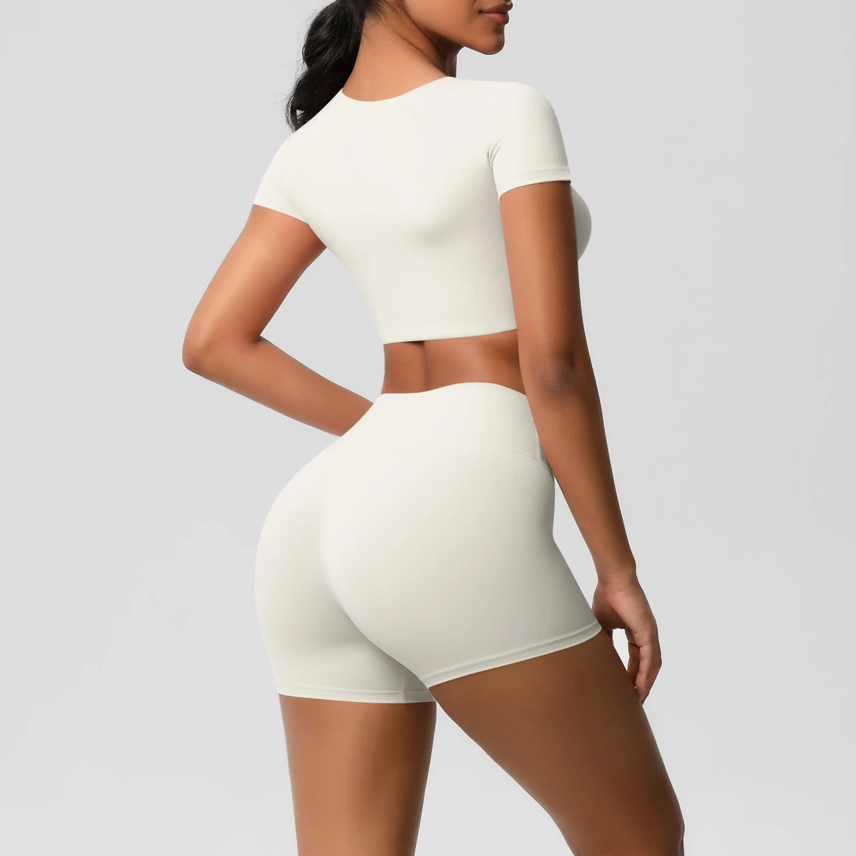 Workout Sportswear 2Pcs Piece Female Women Active Wear Sports Tank Top Women Gym Workout Leggins Booty Bum Leggins