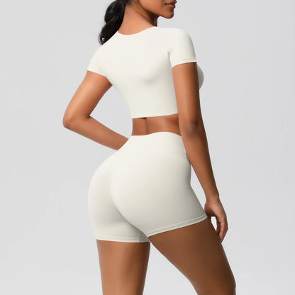 Workout Sportswear 2Pcs Piece Female Women Active Wear Sports Tank Top Women Gym Workout Leggins Booty Bum Leggins