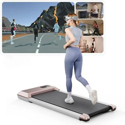2in1 Walking Pad Treadmill Portable for Home&Office Under Desk 15.35*31.5in Belt Treadmill with Max 250lbs Quiet 45dB Treadmill