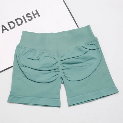 dfyoga Shorts 4.5" short gym mujer sportswear impact workout Low Ribbed Band Seamless Gym Fitness Shorts