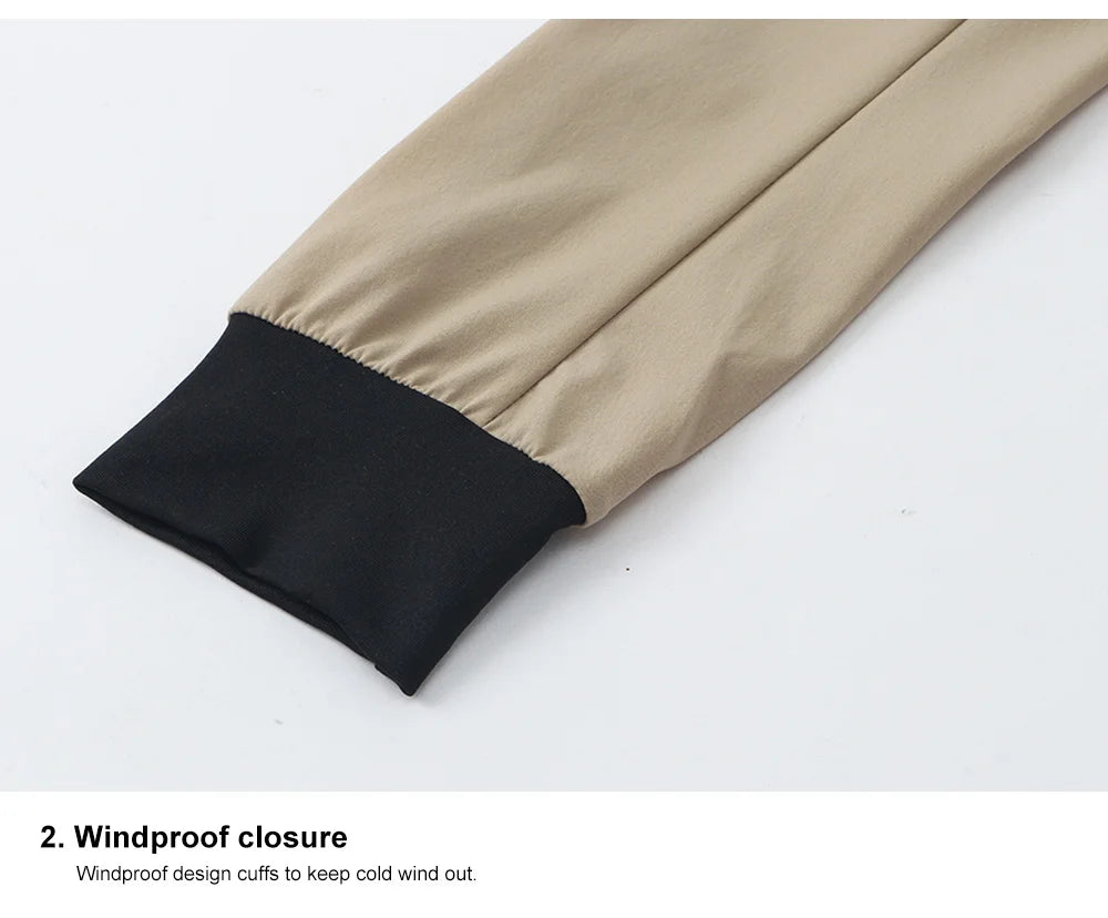 HISERWA Men Cycling Jacket Windproof Waterproof Lightweight Long Sleeve Mountain Bike Jacket Motorcycle Jacket Cycling Clothing