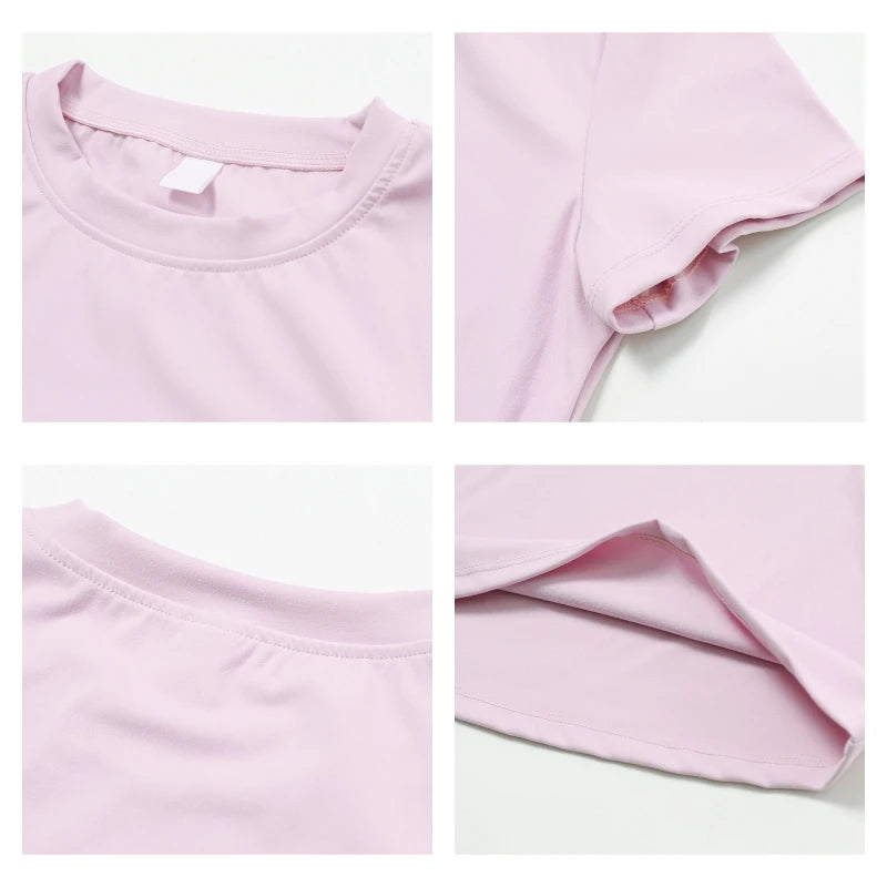 Skintight Sports Short Shirts Women Workout Sportswear Female Fitness Yoga Shirt Quick-Dry Yoga Clothing Sport Gym Top Women