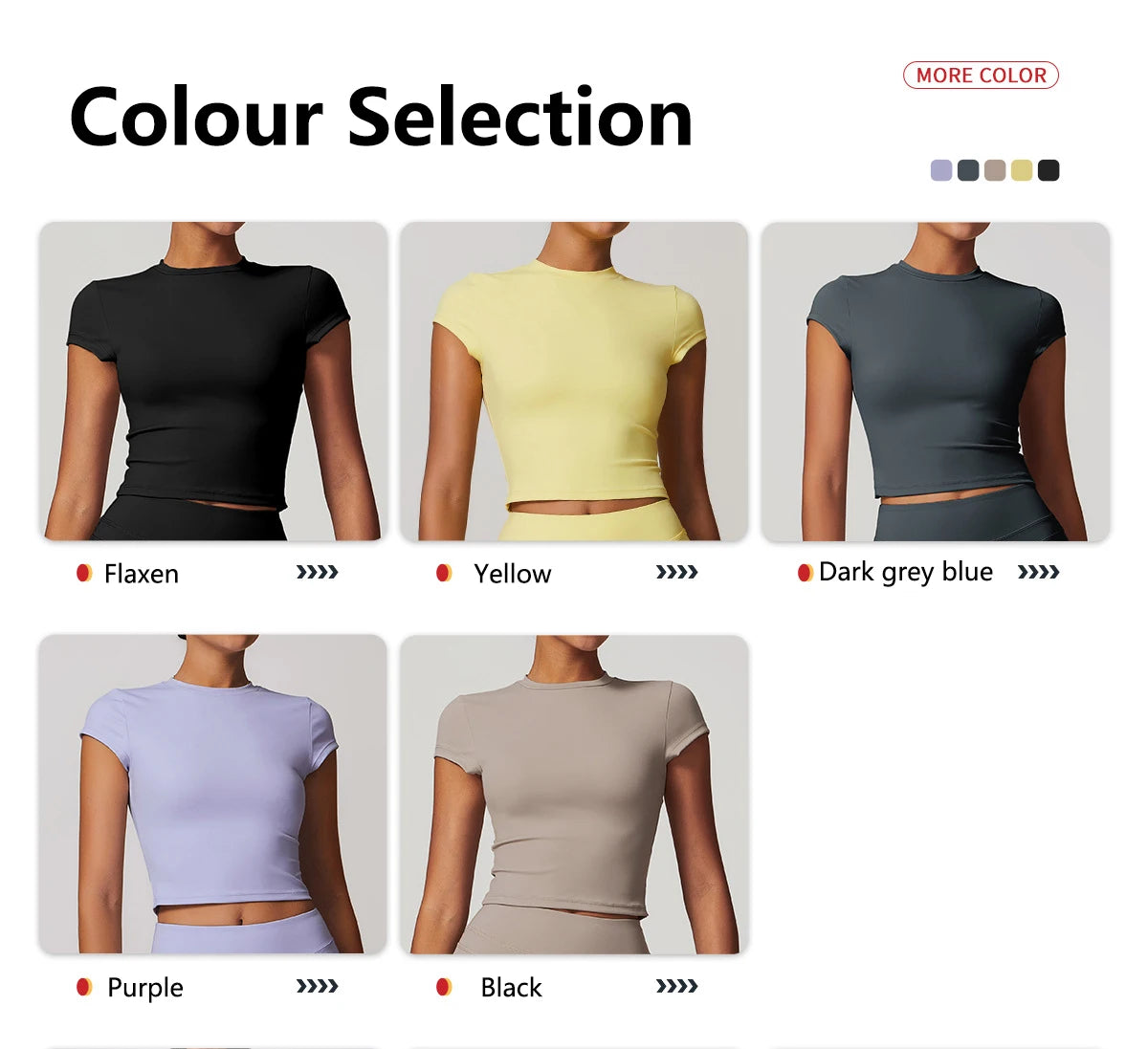 Hearuisavy Casual T-shirt Female Fitness Gym Top Yoga Clothing Sports Short-Sleeved Shirt Women Quick-Dry Workout Shirt Women