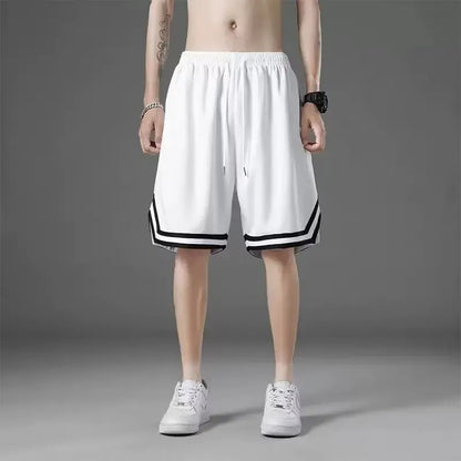 1pcs Summer Men's Sport Basketball Shorts Large Size Male Mesh Quick Dry Gym Shorts Fitness Joggers Casual Breathable Short Pant