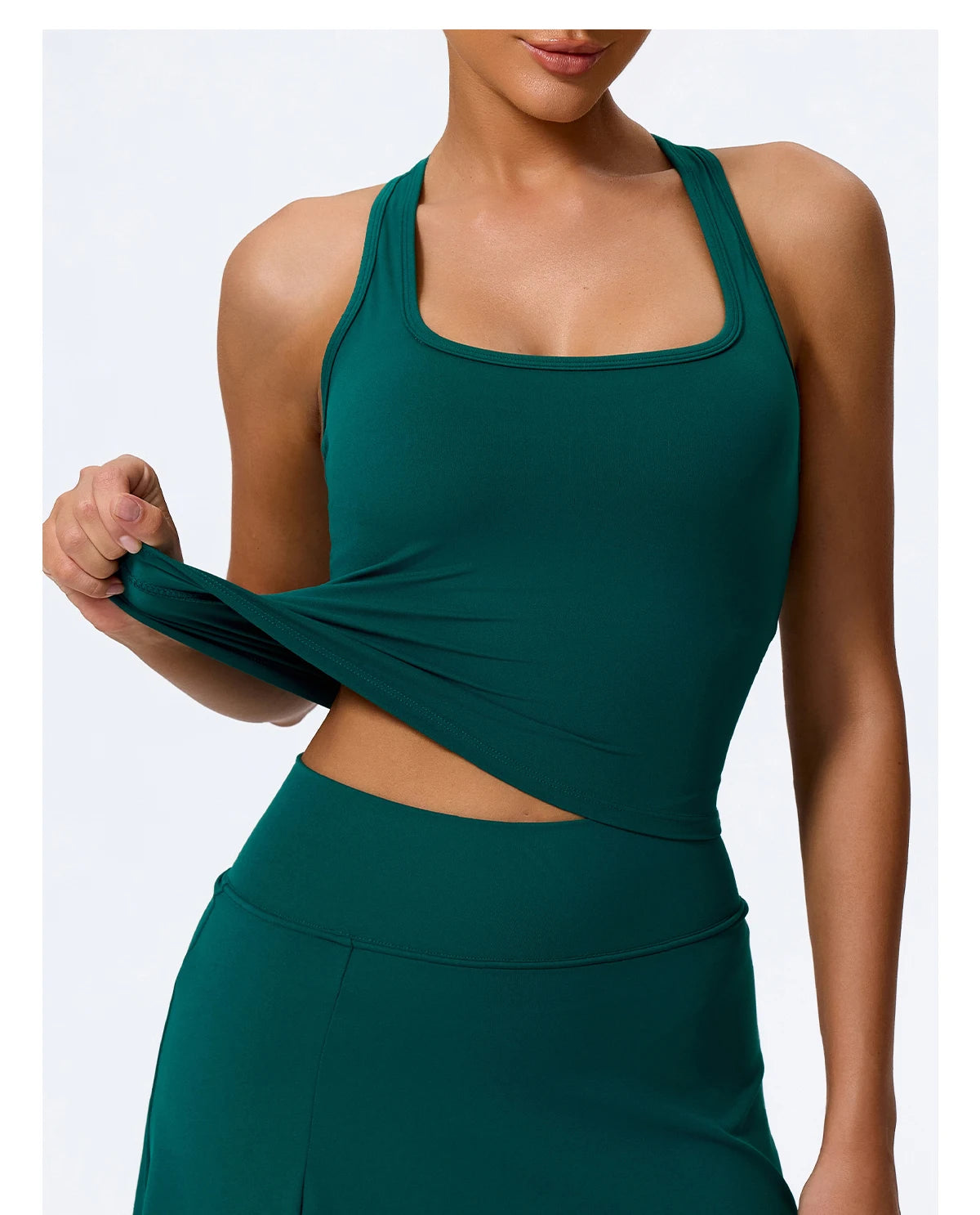 Hearuisavy Shockproof Yoga Vest Running Gym Tank Top Women Fitness Quick-Dry Workout Vest Female Sports Sleeveless Top Women