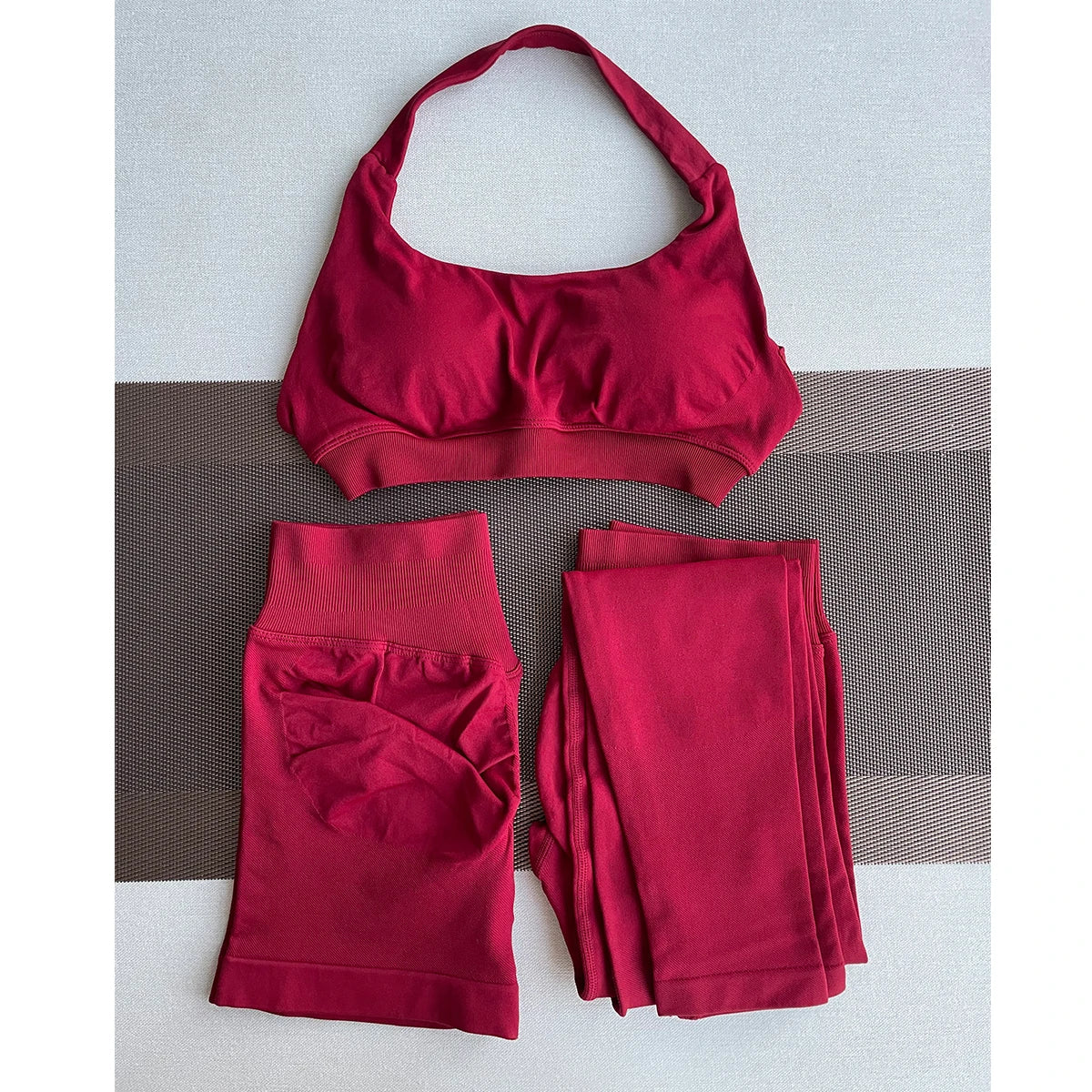 TKITK Leggings Women Seamless Sports Yoga Pants Low Ribbed Band Gym clothes Fitness Workout wear Scrunch Bum Tights