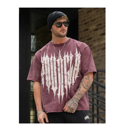 Men T-shirts Summer New Sports Leisure Cotton Round Neck Fashion Loose And Comfortable Clothing Gym Running Shirts man