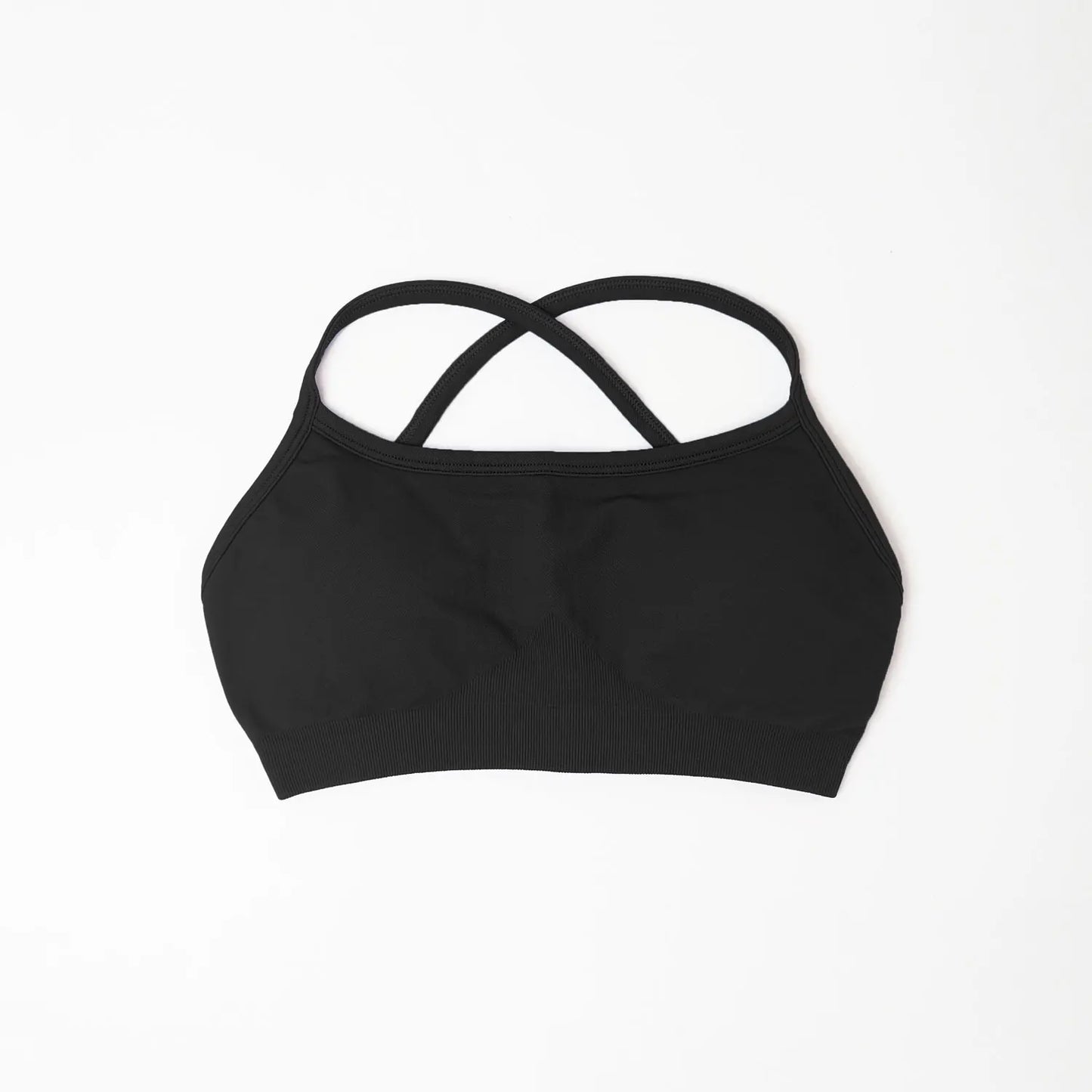 NCLAGEN Sports Bra Seamless Yoga Top Women Fitness Article Gym Active Wear Back Cross Workout Push-up Fitness Running Underwear