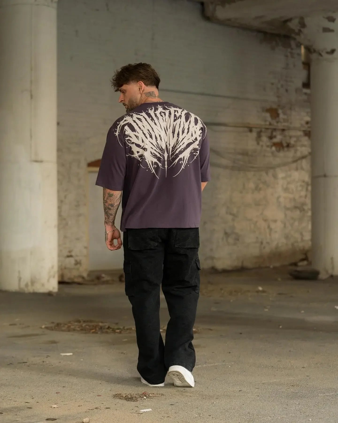 Loose Fit Men's T-Shirt American Trendy Brand Cotton Blend Short Sleeve Fitness Sporty Summer Casual Wear Dry Fast T-Shirt