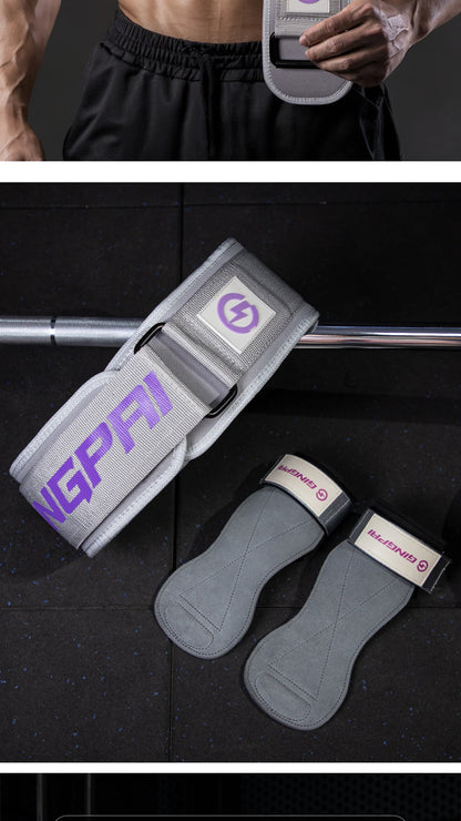 1Pcs Gym Weightlifting Belt Adjustable Waist Back Support Squat Dumbbell Barbell Deadlifts Training Fitness Black Pink Grey