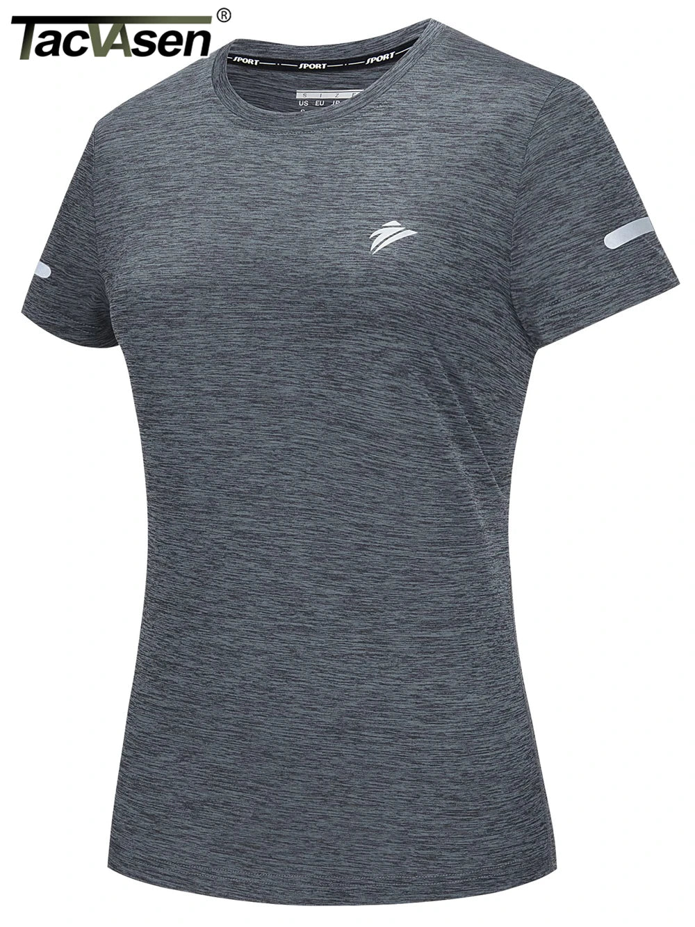 TACVASEN Elastic Moisture Wicking Summer T-shirts Women's Casual T-shirts Crew Neck Workout Running Shirts Sports Tee Gym Tops